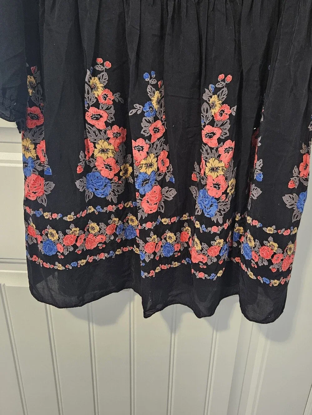 Free People Dress Floral Boho Hippie Womens 12 - Picture 4 of 7